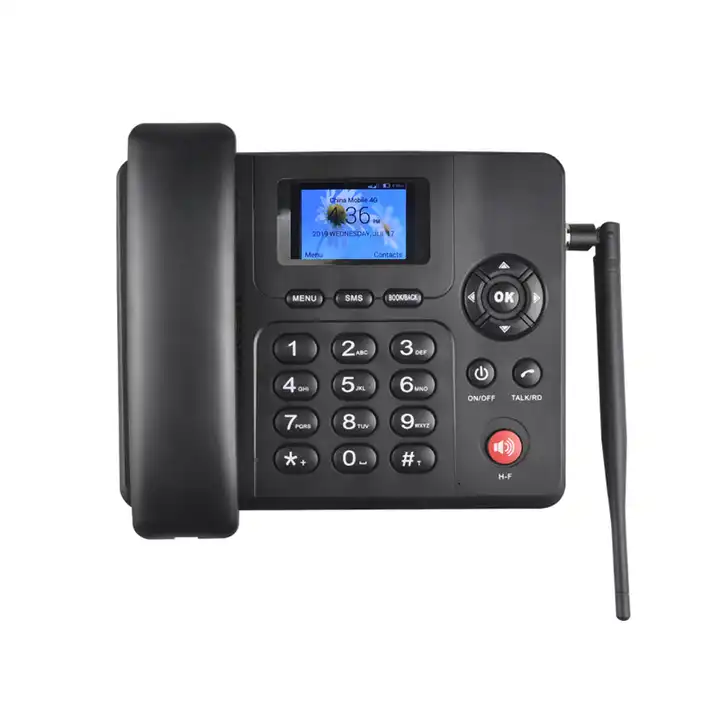 Speed Dial Landline Color Screen 4G Senior Desktop Phone Desktop Phone Landline for Home Office with Luminous Large Button